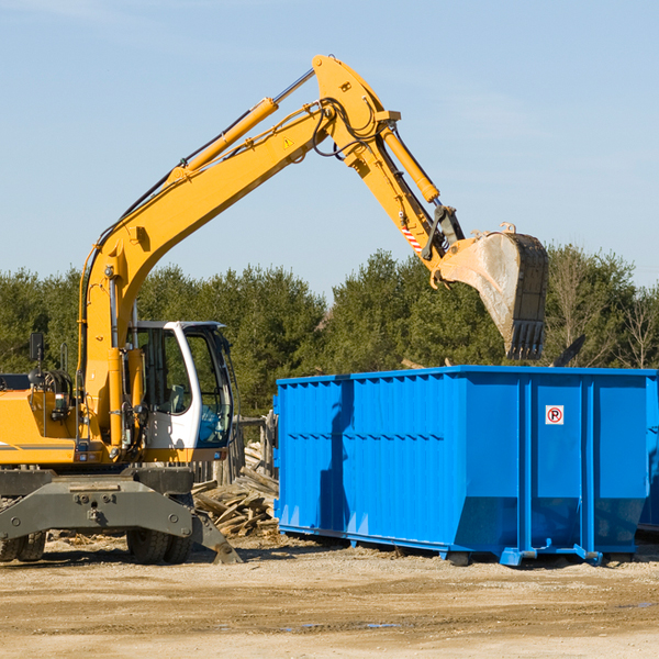 is there a minimum or maximum amount of waste i can put in a residential dumpster in Dunmore West Virginia